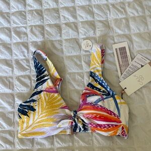CALIA by Carrie Underwood Multicolor Bikini Top